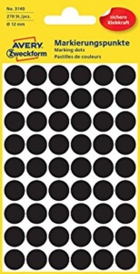 Cover - AVERY Zweckform Markierungspunkt/3140 12mm schwarz