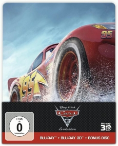 Cover - Cars 3: Evolution (Blu-ray 3D + Blu-ray + DVD, Steelbook)