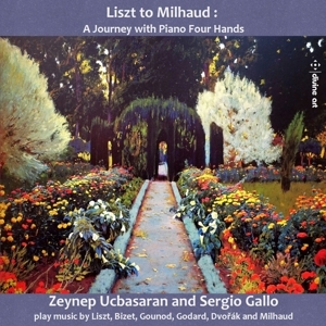 Cover - Liszt to Milhaud: A Journey with piano Four Hands