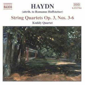 Cover - String Quartets Op. 3, Nos. 3-6