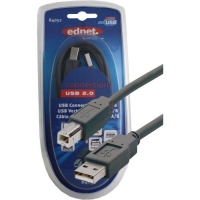 EDNET - USB 2.0 VERBINDUNGSKABEL A/B 1 8M