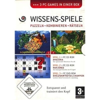 3 PC-GAMES  (BOX) - Wissens-Spiele Puzzeln Kombinieren Rätseln