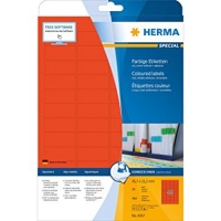 HERMA - HERMA Etikett/4367 45 7x21 2mm rot Inh. 960 Stück