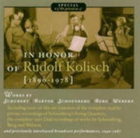 Rudolf Kolisch - In Honour Of Rudolf Kolisch