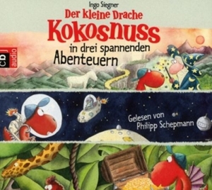 Cover - Der kleine Drache Kokosnuss in drei spannenden Abenteuern