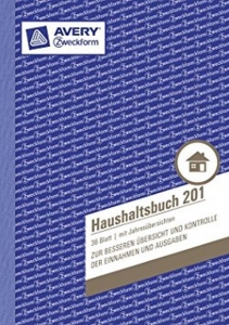 Cover - AVERY Zweckform Haushaltsbuch/201  weiß  DIN A5 ho