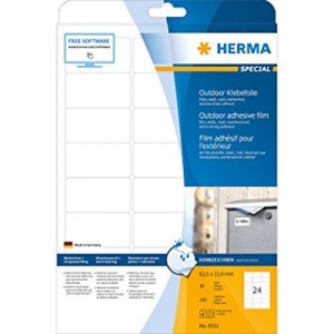 Cover - HERMA Outdoor-Folienetikett/9532 63 5x33 9mm weiß
