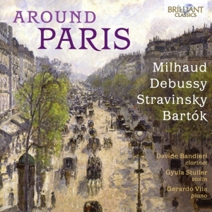 Cover - Around Paris:Milhaud,Debussy,Stravinsky,Bartok