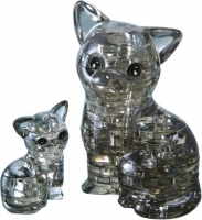  - Pz. 3D Crystal Katzenpaar 49T.