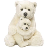  - WWF Eisbär mit Baby 28cm