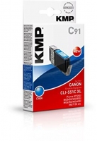 KMP - KMP Tintenpatrone für Canon CLI551C XL  cyan/15190